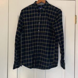 Simply Styled Men’s Plaid Button-down Shirt Size M